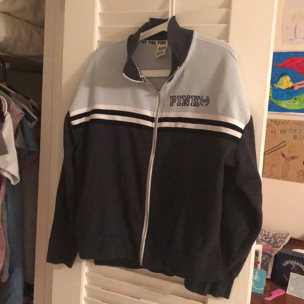 Pink zip up hoodie